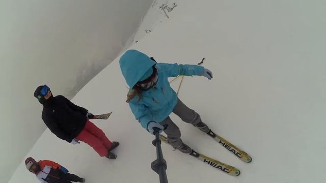 Домбай 06 02 16 готовимся к соревнованиям)) смотреть онлайн