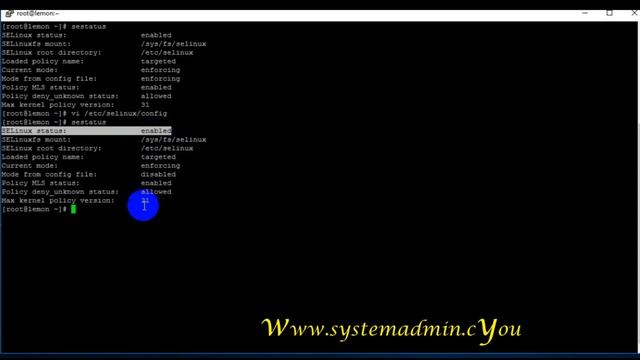 How to disable selinux on centOS7 смотреть онлайн