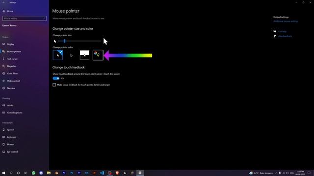 How to change cursor to custom color | Windows 10 || Quick Tech Tips смотреть онлайн