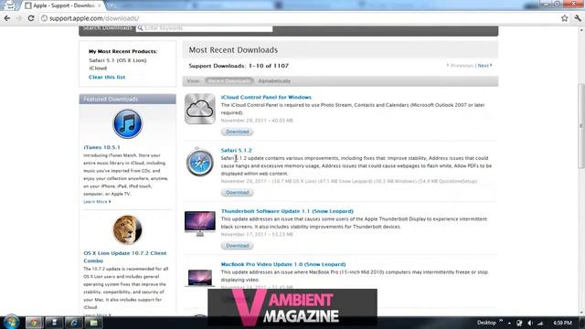 Vambient: False Redirect of Safari 5.1.2 Update смотреть онлайн