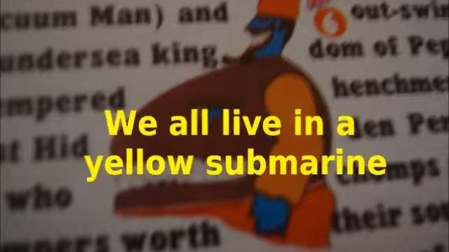 Yellow Submarine Lyric Video