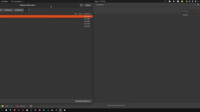 Install Windows Application Notepad ++ Through Cross Over On Ubuntu / Linux смотреть онлайн