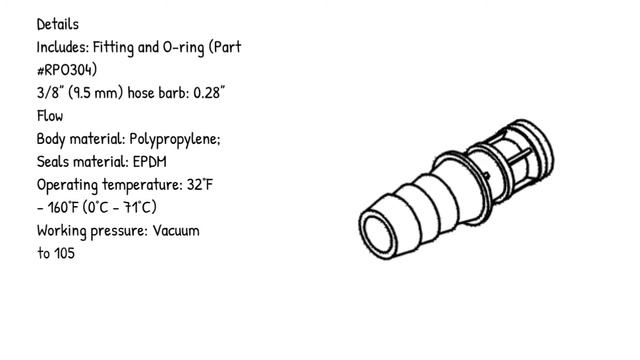 Pelton & Crane Part RPM542 male quick connect fitting(grey) смотреть онлайн