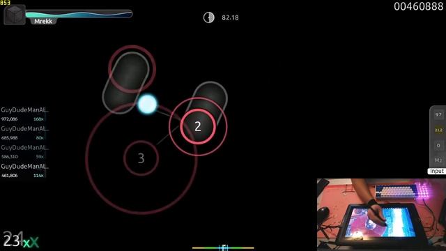 Osu! on xp-pen artist 15.6 pro смотреть онлайн