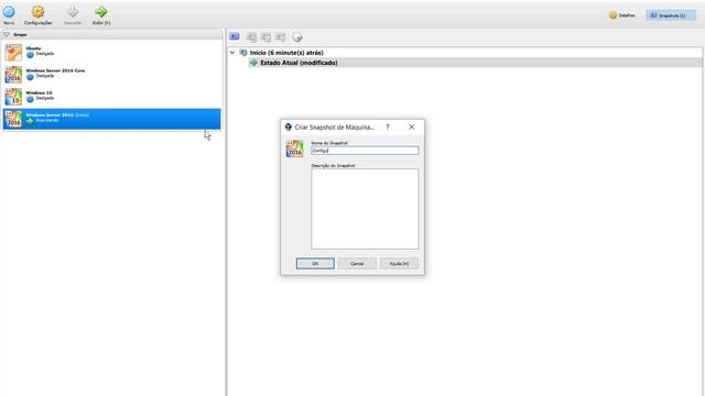 Curso Windows Server 2016 - Criando um Snapshot no VirtualBox смотреть онлайн
