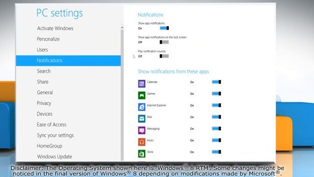 How to Enable/Disable App Notification on Lock Screen in Windows® 8 смотреть онлайн