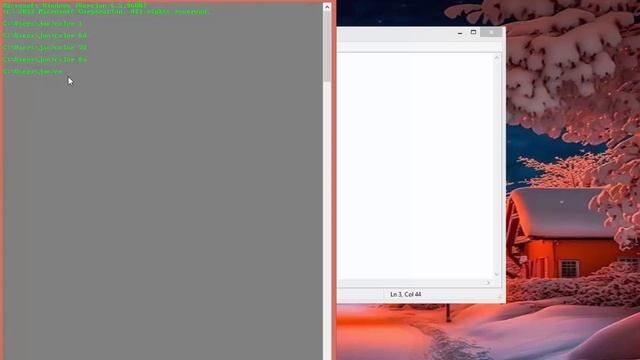 چطور رنگ برنامه سی ام دی را تغیر بدهیمHow To change cmd colors смотреть онлайн
