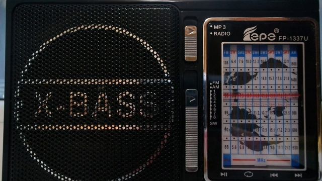 Приём Международного Радио Китая вечером 6 марта 2021 года, радиоприёмник FEPE FP-1337U