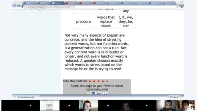 Advanced English - Speaking / Listening - Review: Lesson 1, 2 And 3