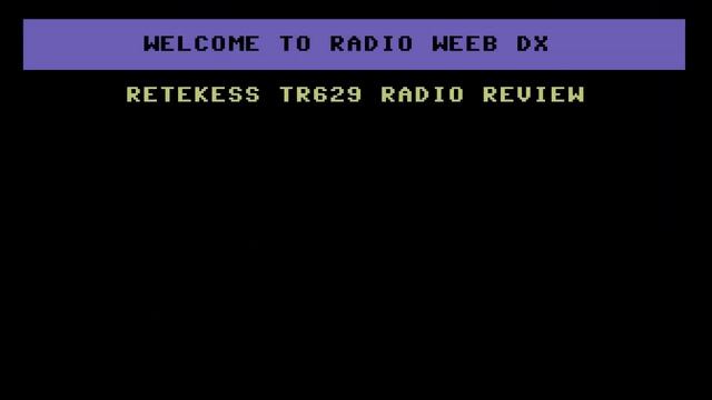 Retekess TR629 Radio Review Article Written On Commodore 64 Emulator смотреть онлайн