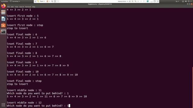 Linked List using C language(vi document editor in Linux operating system) смотреть онлайн