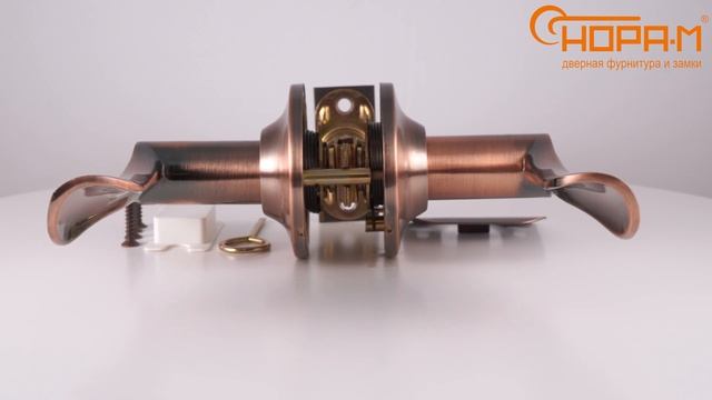 Ручки с защелкой ЗВ3-05 без запирания NEW, цвет - старая медь смотреть онлайн