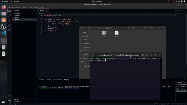 I recreated Linux's "echo" command with the C programming language смотреть онлайн