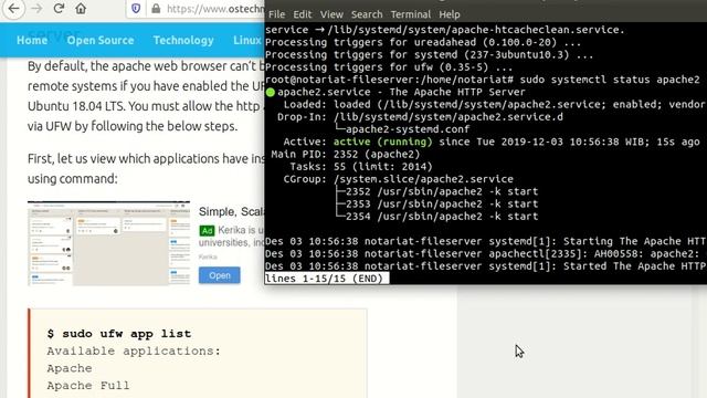 install web server di ubuntu смотреть онлайн