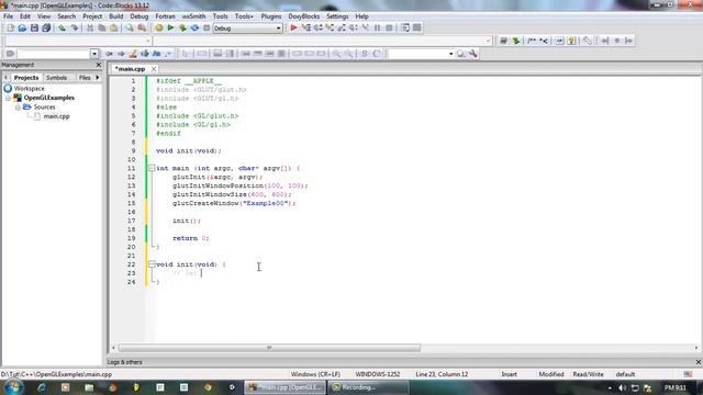 OpenGL :: C++ with freeglut : 1 : The Window смотреть онлайн