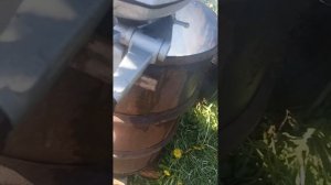 ветерок 12 с карбюратором ямаха 9.9, обкатка в бочке.