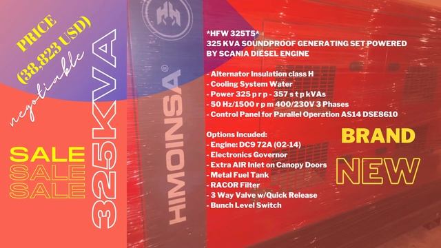 HFW 325T5 | HIMONSA 325KVA DIESEL GENERATOR смотреть онлайн
