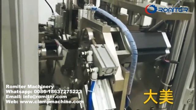 Автоматическая машина для сборки хомутов для шлангов с изношенными зубьями смотреть онлайн