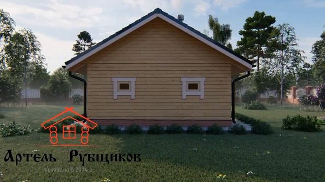 Баня брусовая 6х6м с террасой смотреть онлайн