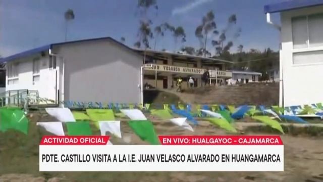 Presidente Castillo visita colegio Juan Velasco Alvarado de Huangamarca, región Cajamarca смотреть онлайн