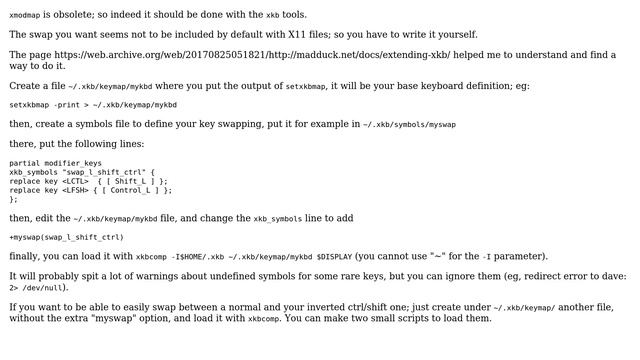 Unix & Linux: Use setxkbmap to swap the Left Shift and Left Control (2 Solutions!!) смотреть онлайн