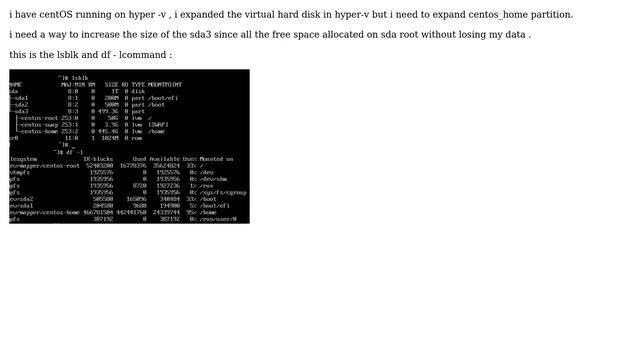 Unix & Linux: expanding Centos_home смотреть онлайн