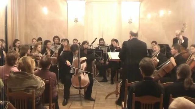 Eugene Prokoshin plays Tchaikovsky Variations on a Rococo theme with "Cantus firmus" orchestra. смотреть онлайн