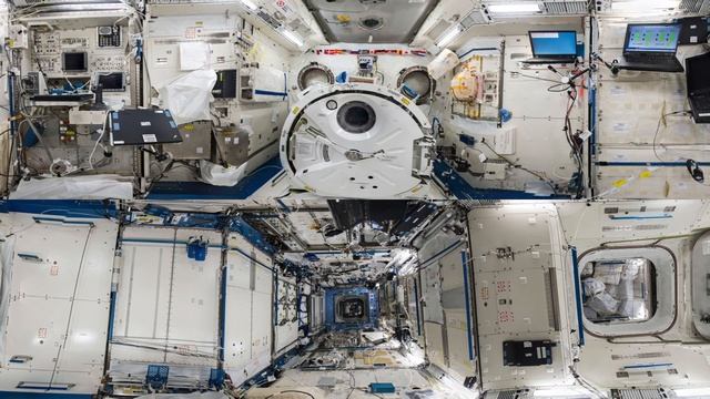 ISS interior VR 360 with real ambient sounds; Very Relaxing! смотреть онлайн