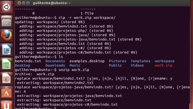 Curso de Linux - Compactar e Descompactar Arquivos no Terminal Ubuntu | Aula 5 смотреть онлайн