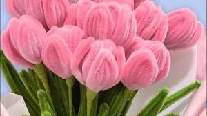 Букет тюльпанов своими руками