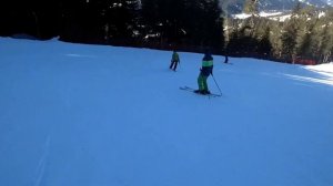 Архыз спуск по синей трассе №2