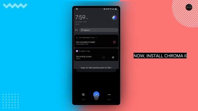 Neon Home screen setup| For all | Android | 2021 смотреть онлайн