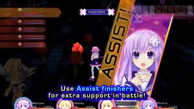 Hyperdimension Neptunia V боевая система смотреть онлайн