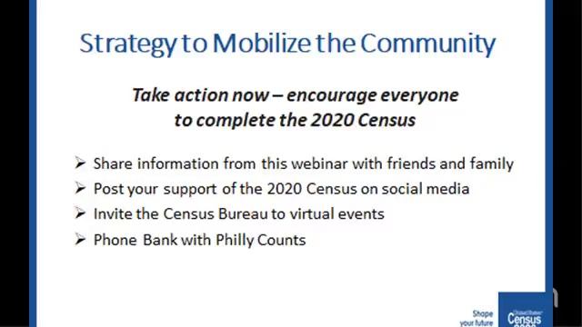 Virtual Health Hour—2020 Census