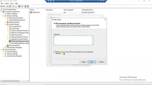 17-How to configure IPSec using Windows Server 2022