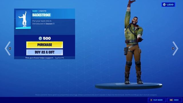 Fortnite Backstroke Emote... But It's Spinning смотреть онлайн