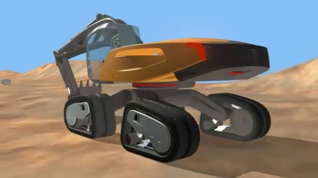 Volvo SFINX   Volvo's futuristic Excavator concept machine