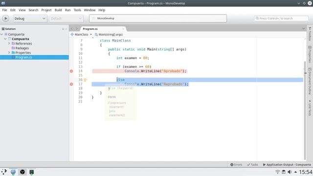 09 - C# manejo de If... else monodevelop смотреть онлайн