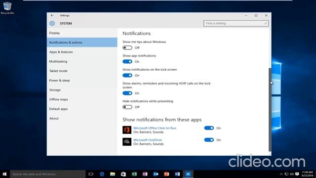 Windows 10 - How To Disable App Notifications смотреть онлайн