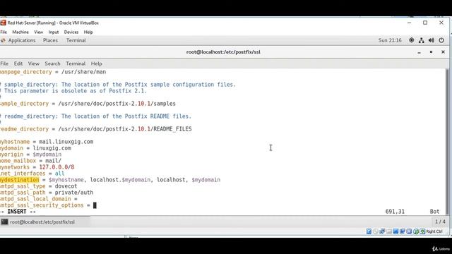 RHCE - Configuring main cf смотреть онлайн