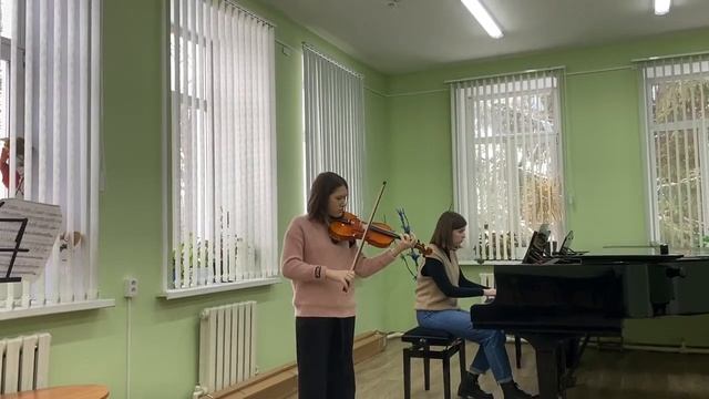 А.Комаровский " Концерт ля мажор" 1 ч.- Ева Кокина ДШИ р.п.Тумботино смотреть онлайн