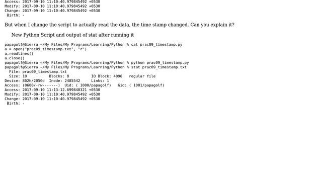 How does Linux differentiate between opening a file in read mode and actually reading data from it? смотреть онлайн