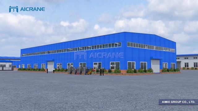Проект двухбалочного мостового крана Aicrane для складов смотреть онлайн