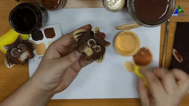 МК по росписи глиняной игрушки Совенок смотреть онлайн