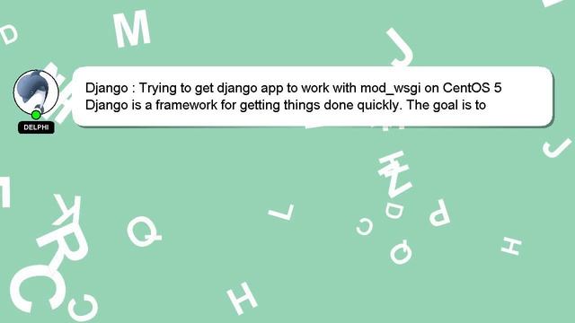 Django : Trying to get django app to work with mod_wsgi on CentOS 5 смотреть онлайн