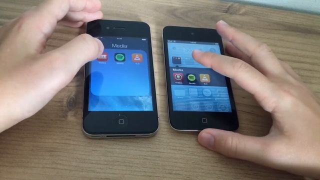 iPhone 4 vs iPod Touch 4 speed comparison (iOS 7.1.2 vs 6.1.6) смотреть онлайн