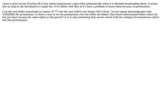 folder permissions on FreeBSD смотреть онлайн