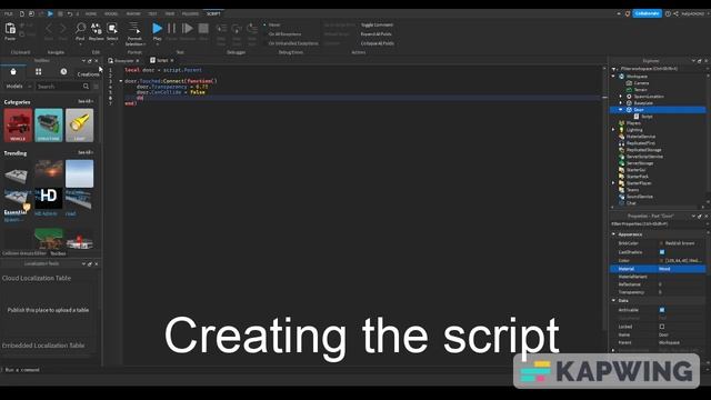 (Tutorial) How to create the simplest door in Roblox Studio. смотреть онлайн