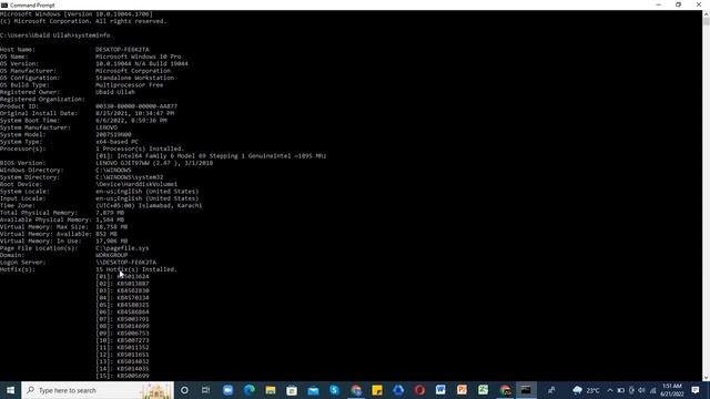 Check System/Laptop Information that When Windows is Installed using CMD. Urdu || Hindi смотреть онлайн
