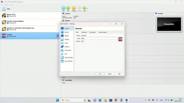 Installing FreeDOS Operating System on a Virtual Machine: SEAL GUI and Game Launch